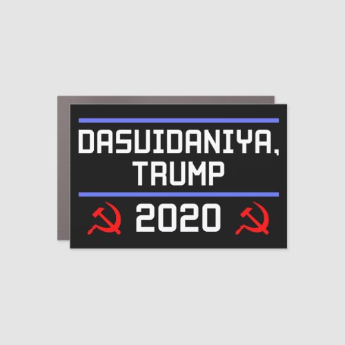 Dasvidaniya Trump 2020 Russia Anti_Trump Car Magnet