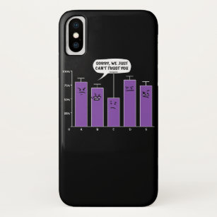 Data Analysis Science Geek Nerd Joke iPhone X Case