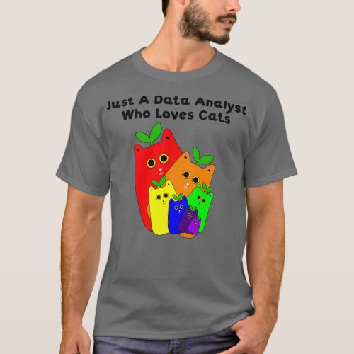 Data analyst and catsfunny data analyst T_Shirt