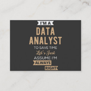 Data Analyst Business Card