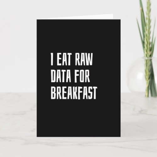 Data analyst card