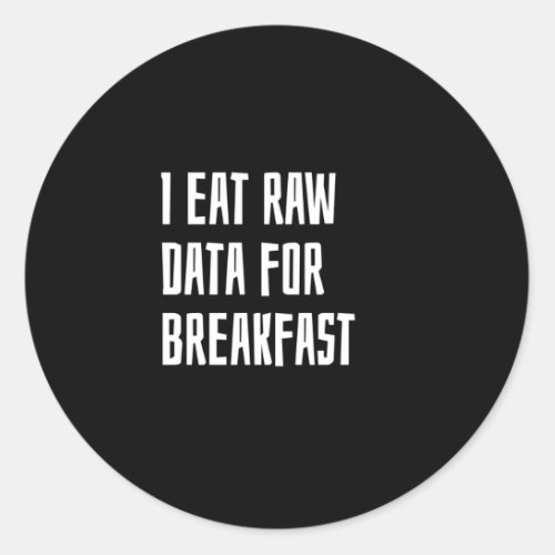 Data analyst classic round sticker