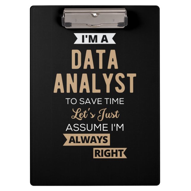 Data Analyst Clipboard (Front)