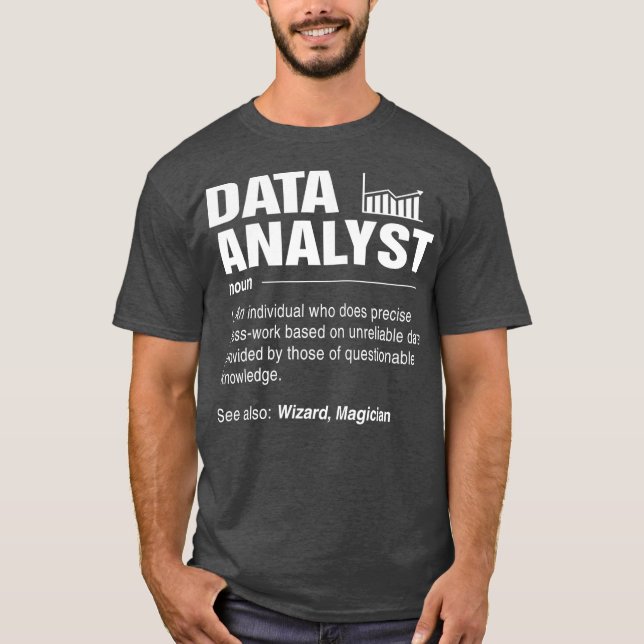 Data Analyst Define Eat Sleep Analyze Data to T-Shirt (Front)