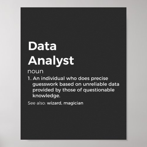 Data Analyst Definition Poster