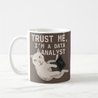 Data Analyst Funny Cat Data Analysis Science Coffee Mug