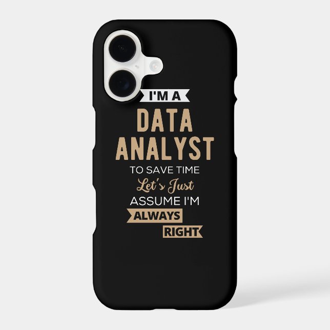 Data Analyst Iphone Case (Back)