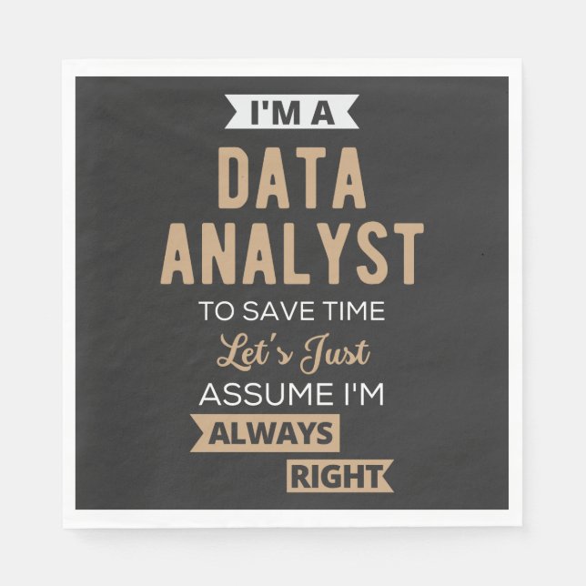 Data Analyst Napkins (Front)