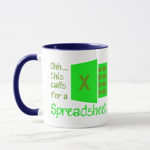 Data Analyst _ Ohh this calls for a Spreadsheet _  Mug