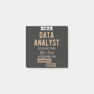 Data Analyst Post-it Notes