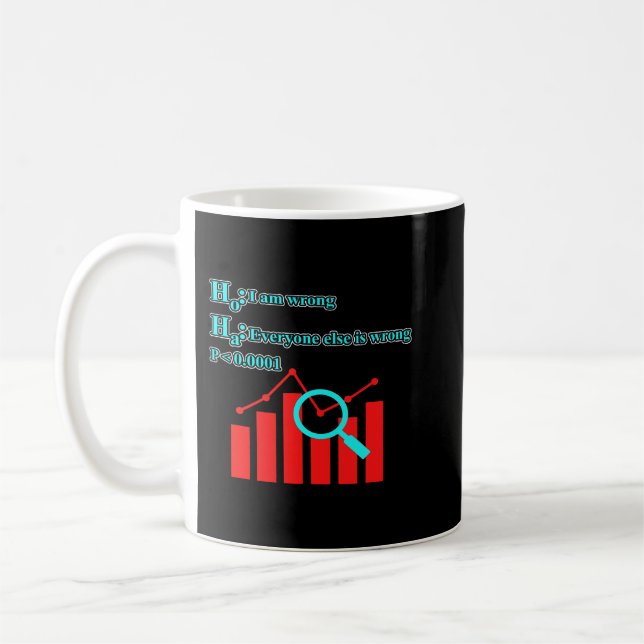 Data Analyst Quote Data Scientist Science Lover Gr Coffee Mug (Left)