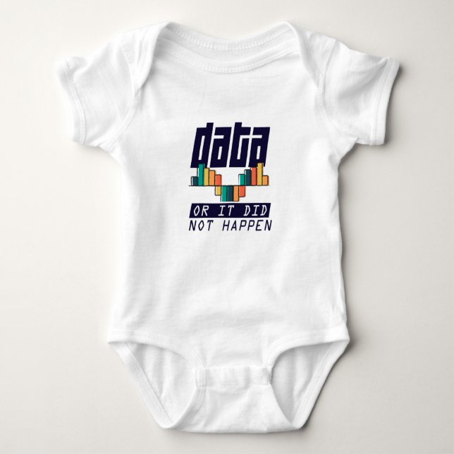 Data Analyst Scientist Deep Learning AI Baby Bodysuit (Front)