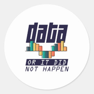 Data Analyst Scientist Deep Learning AI Classic Round Sticker