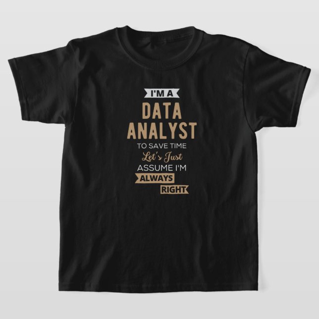Data Analyst T-Shirt (Laydown)