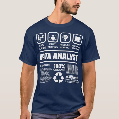 Data Analyst Tshirt Gifts Data Analyst Tee Data