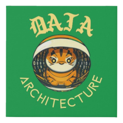Data Architecture Faux Canvas Print