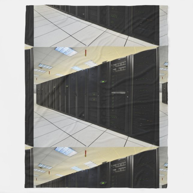 data center computers fleece blanket (Front)
