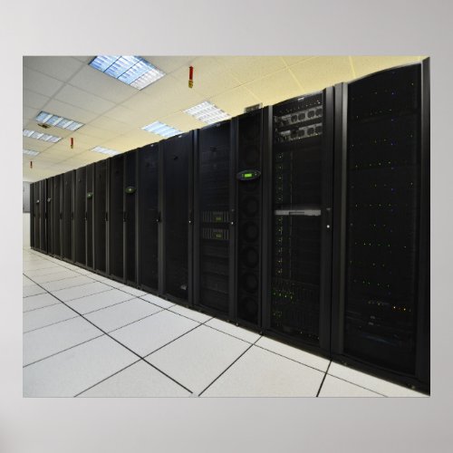 data center computers poster
