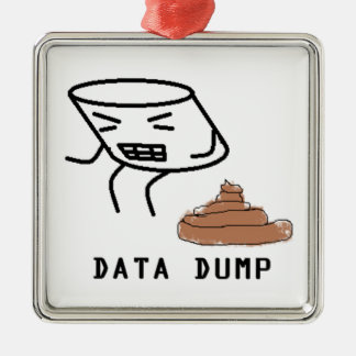 Data Dump Metal Ornament