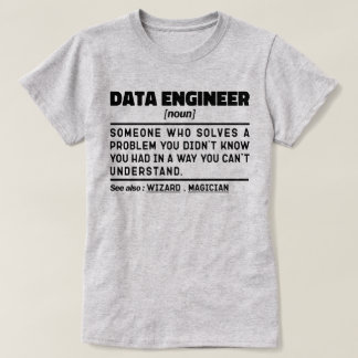 Data Engineer Noun Cool Computing Specialist Funny T-Shirt