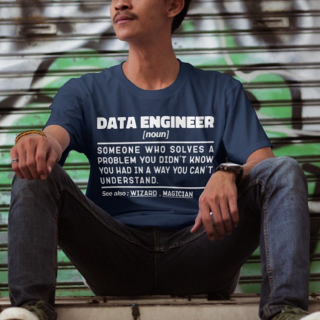 Data Engineer Noun Cool Computing Specialist Funny T-Shirt (Creator Uploaded)