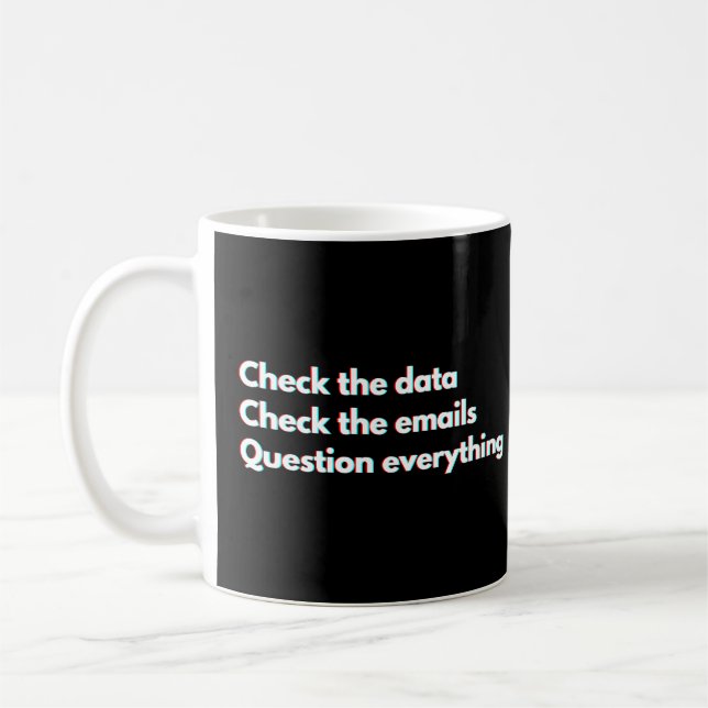 Data Engineers And Data Scientist Funny Data Coffee Mug (Left)