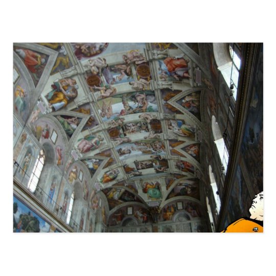 Data in the Sistine Chapel Postcard | Zazzle.com