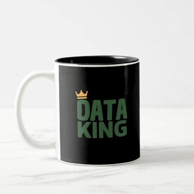 Data King Two-Tone Coffee Mug (Left)
