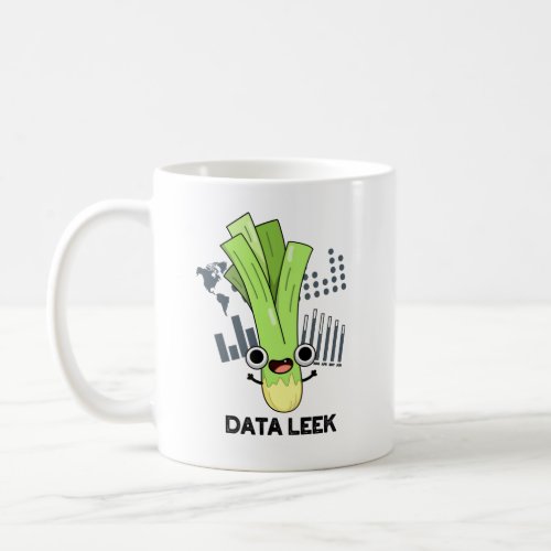 Data Leek Funny Computer Veggie Pun  Coffee Mug