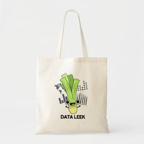 Data Leek Funny Computer Veggie Pun  Tote Bag