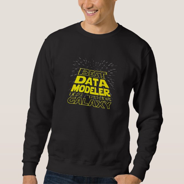Data Modeler  Cool Galaxy Job Sweatshirt (Front)