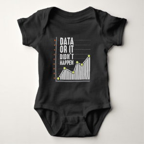 Data Nerd Behavior Analyst Statistics Scientist Baby Bodysuit