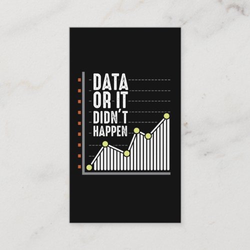 Data Nerd Behavior Analyst Statistics Scientist Business Card