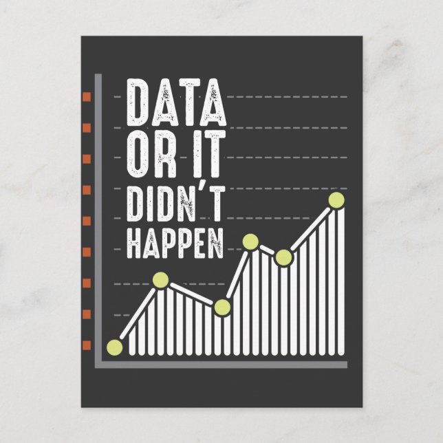 Data Nerd Behavior Analyst Statistics Scientist Postcard (Front)