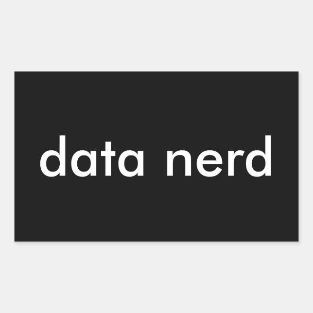 Data Nerd Rectangular Sticker (Front)