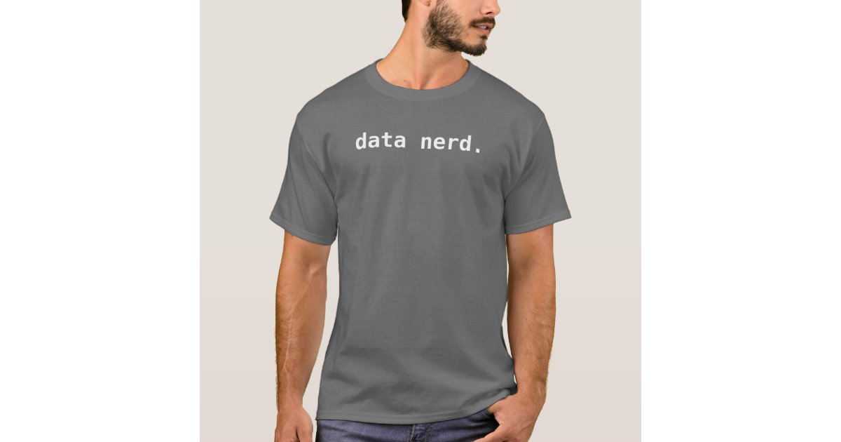 Uplifted bryder ud sort data nerd. T-Shirt | Zazzle