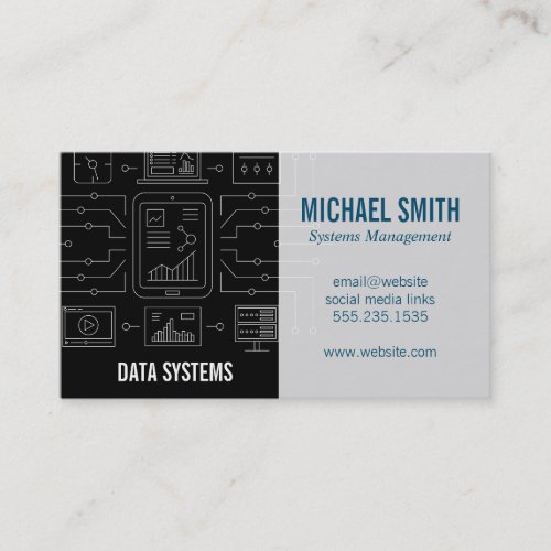 Data Network  Security  Coder  IT Business Card