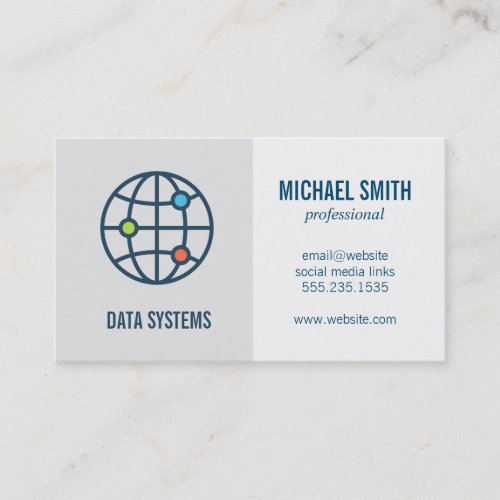 Data Network  Security Systems  IT Business Card