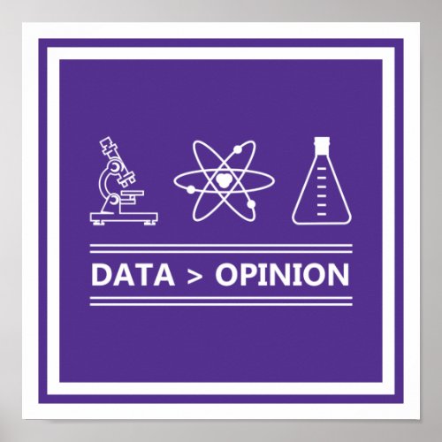 Data  opinion science poster