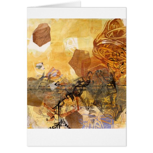 Data Pulse Abstract Art Card (Front)