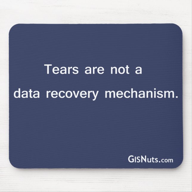 Data Recovery Mechanism Mousepad (Front)