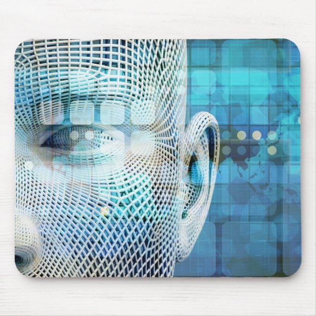 Data Science Machine Learning with Brain Mouse Pad (Front)