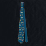 Data Science Neck Tie<br><div class="desc">Data science illustrated by picture of data scientist juggling big data such as a laptop,  graph,  servers and an abacus.  To analyse this mess and mass of data you need a professional.  Watch out business analysts - the Data Science Guy has arrived!</div>