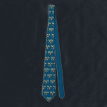 Data Science Neck Tie<br><div class="desc">Data science illustrated by picture of data scientist juggling big data such as a laptop,  graph,  servers and an abacus.  To analyse this mess and mass of data you need a professional.  Watch out business analysts - the Data Science Guy has arrived!</div>