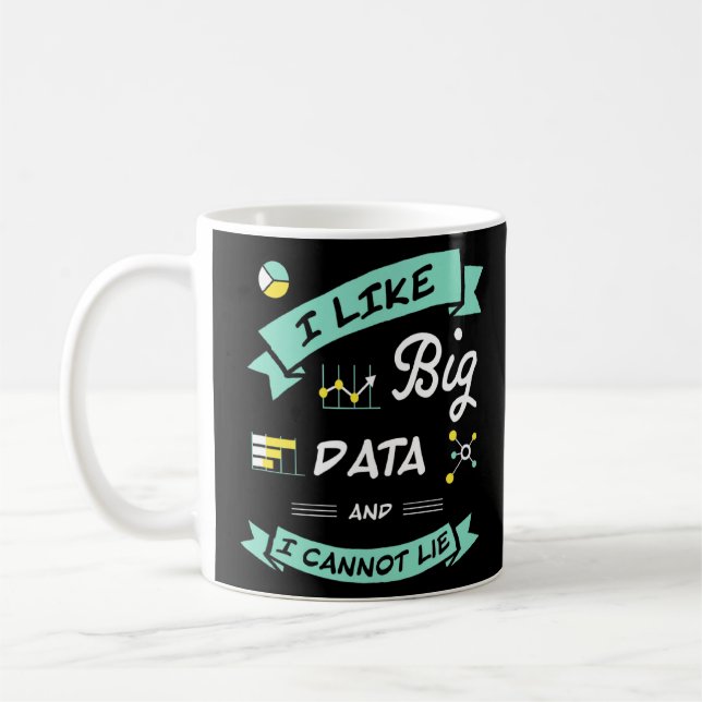Data Scientist Analyst Machine Learning Funny  Coffee Mug (Left)