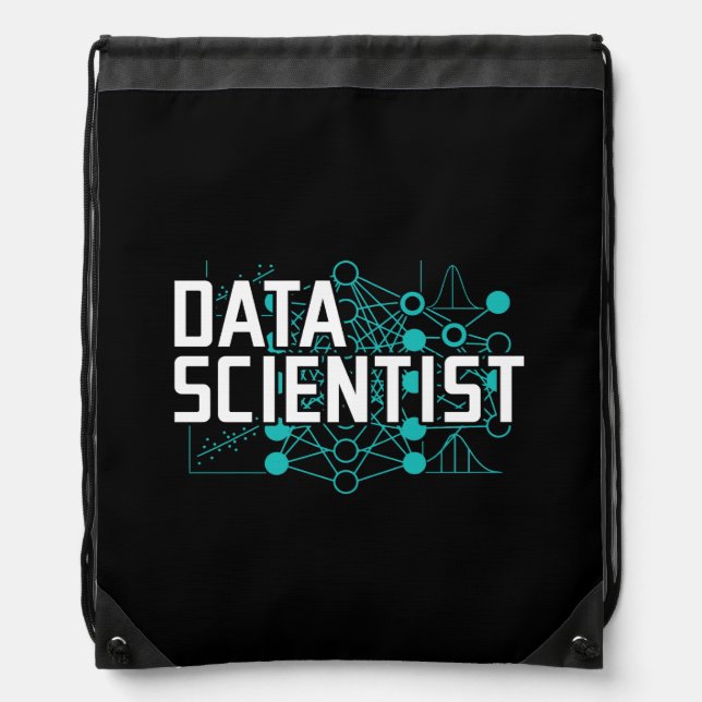 Data Scientist Data Analyst Gift Drawstring Bag (Front)