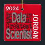 Data Scientist Extraordinaire CUSTOM Ceramic Ornament<br><div class="desc">This is a unique ornament for any data scientist extraordinaire, the best data scientist ever.</div>