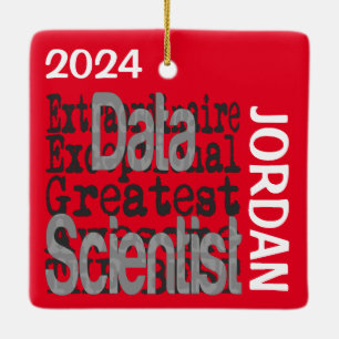 Data Scientist Extraordinaire CUSTOM Ceramic Ornament
