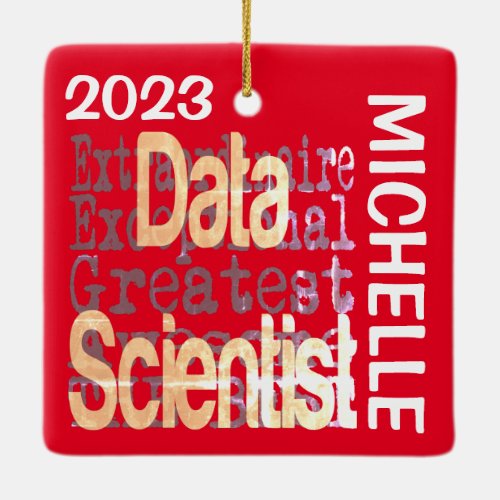 Data Scientist Extraordinaire CUSTOM Ceramic Ornament