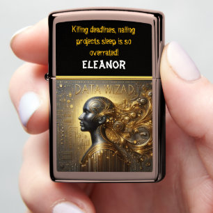 Data Scientist in Tech Art Zippo Lighter
